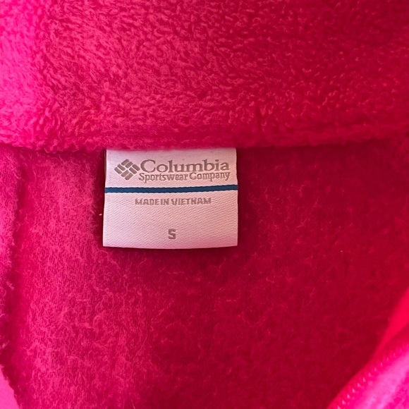 Pink Columbia Fleece Full Zip Jacket Small - Picture 3 of 3